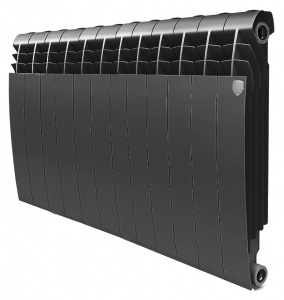 Радиатор биметаллический Royal Thermo BiLiner 500 12 секций, noir sable Радиатор биметаллический Royal Thermo BiLiner 500 12 секций, noir sable