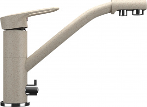 Смеситель EcoStone ES-05-328 бежевый для кухонной мойки Смеситель EcoStone ES-05-328 бежевый для кухонной мойки