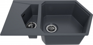 Мойка кухонная KitKraken Pond Graphite темно-серая Мойка кухонная KitKraken Pond Graphite темно-серая