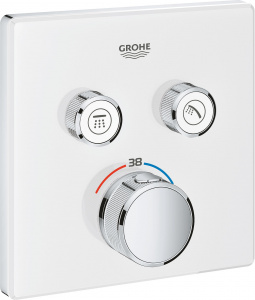 Термостат Grohe Grohtherm SmartControl 29156LS0 для ванны с душем, moon white Термостат Grohe Grohtherm SmartControl 29156LS0 для ванны с душем, moon white