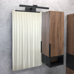 Зеркало-шкаф Comforty Штутгарт 75, дуб тёмно-коричневый Зеркало-шкаф Comforty Штутгарт 75, дуб тёмно-коричневый