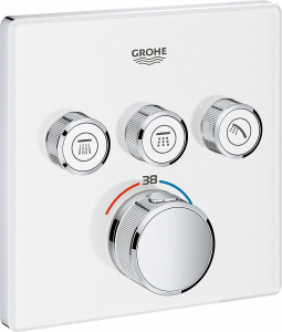 Термостат Grohe Grohtherm SmartControl 29157LS0 для ванны с душем, moon white Термостат Grohe Grohtherm SmartControl 29157LS0 для ванны с душем, moon white