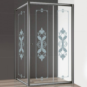 Душевой уголок Cezares Giubileo-AH-1 стекло с узором, хром Душевой уголок Cezares Giubileo-AH-1 стекло с узором, хром