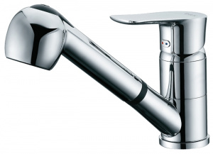 Смеситель D&K Reisling Rhein для кухонной мойки, с вытяжным душем Смеситель D&K Reisling Rhein для кухонной мойки, с вытяжным душем