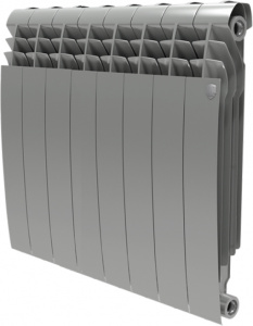 Радиатор биметаллический Royal Thermo BiLiner 500 8 секций, silver satin Радиатор биметаллический Royal Thermo BiLiner 500 8 секций, silver satin