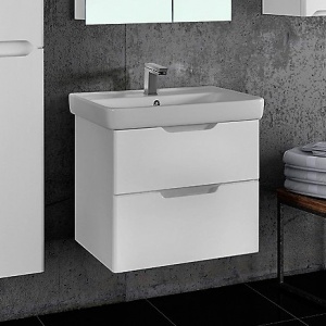 Тумба с раковиной Dreja.Eco Q 60 белая Тумба с раковиной Dreja.Eco Q 60 белая