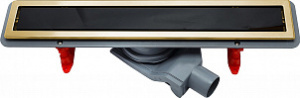 Душевой лоток Pestan Confluo Premium Gold Black Glass Line 550 черное стекло/позолоченная сталь Душевой лоток Pestan Confluo Premium Gold Black Glass Line 550 черное стекло/позолоченная сталь
