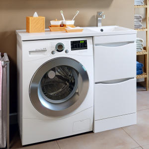 Тумба с раковиной Runo Орион 45 под стиральную машину Тумба с раковиной Runo Орион 45 под стиральную машину