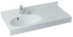 Мебельная раковина Акватон Отель 100 L с навесами и диспенсером Мебельная раковина Акватон Отель 100 L с навесами и диспенсером