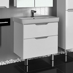 Тумба с раковиной Dreja.Eco Q Plus 80 белая Тумба с раковиной Dreja.Eco Q Plus 80 белая