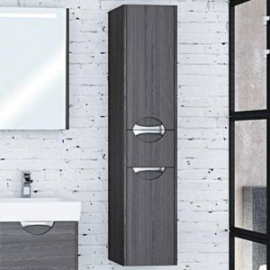 Шкаф-пенал Акватон Сильва R дуб макиато, с бельевой корзиной Шкаф-пенал Акватон Сильва R дуб макиато, с бельевой корзиной