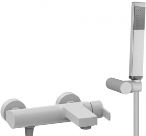 Смеситель Cezares Ovest VDM-BIO для ванны с душем, белый Смеситель Cezares Ovest VDM-BIO для ванны с душем, белый