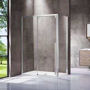 Душевой уголок Vincea Lugano VSR-1L9015CL-1 150х90 хром, стекло прозрачное Душевой уголок Vincea Lugano VSR-1L9015CL-1 150х90 хром, стекло прозрачное