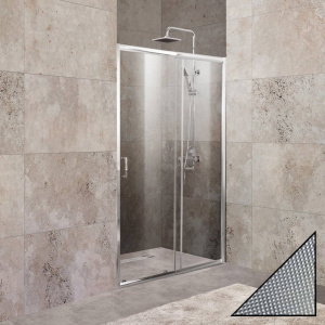 Душевая дверь в нишу BelBagno Unique BF-1-120/135-P-Cr стекло punto Душевая дверь в нишу BelBagno Unique BF-1-120/135-P-Cr стекло punto