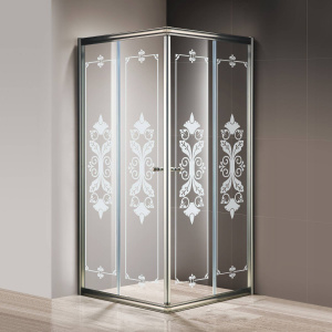 Душевой уголок Cezares Giubileo-A-2-100 стекло с узором, бронза Душевой уголок Cezares Giubileo-A-2-100 стекло с узором, бронза