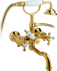 Смеситель Timo Nelson 1944Y-CR Gold для ванны с душем Смеситель Timo Nelson 1944Y-CR Gold для ванны с душем