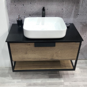 Тумба с раковиной Comforty Кёльн 75 дуб темный Тумба с раковиной Comforty Кёльн 75 дуб темный