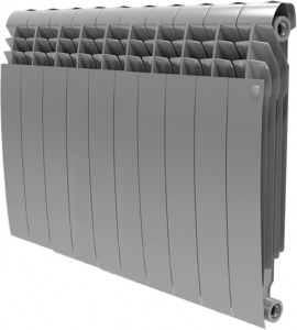Радиатор биметаллический Royal Thermo BiLiner 500 10 секций, silver satin Радиатор биметаллический Royal Thermo BiLiner 500 10 секций, silver satin