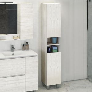 Шкаф-пенал Comforty Верона 35 дуб белый Шкаф-пенал Comforty Верона 35 дуб белый