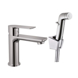 Смеситель для раковины с гигиеническим душем Haiba HB12505, хром Смеситель для раковины с гигиеническим душем Haiba HB12505, хром