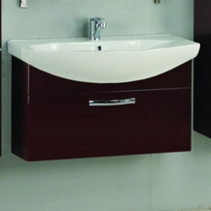 Тумба с раковиной Акватон Ария 80 темно-коричневая Тумба с раковиной Акватон Ария 80 темно-коричневая