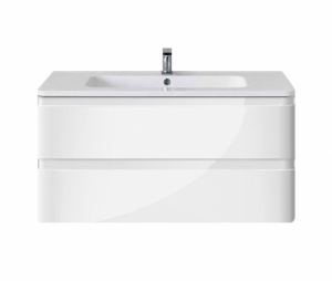 Тумба под раковину Vincea Alba VMC-1A100LW 100 см, подвесная, белый Тумба под раковину Vincea Alba VMC-1A100LW 100 см, подвесная, белый