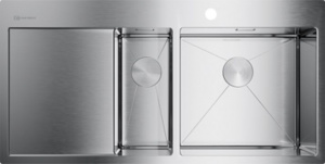 Мойка кухонная Omoikiri Akisame 100-2-IN-R нержавеющая сталь Мойка кухонная Omoikiri Akisame 100-2-IN-R нержавеющая сталь