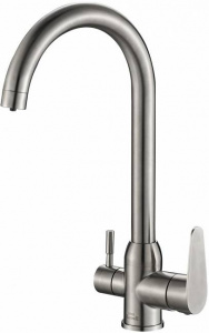 Смеситель Steel Hammer SH 723 INOX для кухонной мойки Смеситель Steel Hammer SH 723 INOX для кухонной мойки