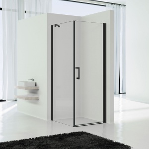 Душевой уголок Vincea Orta VSR-1O9090CLB 90х90 черный, стекло прозрачное Душевой уголок Vincea Orta VSR-1O9090CLB 90х90 черный, стекло прозрачное