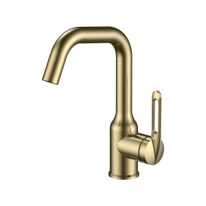 Смеситель для раковины Haiba HB10825-5, матовое золото Смеситель для раковины Haiba HB10825-5, матовое золото