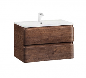 Тумба под раковину Vincea Alba VMC-1A800RW 80 см, подвесная, коричневый Тумба под раковину Vincea Alba VMC-1A800RW 80 см, подвесная, коричневый