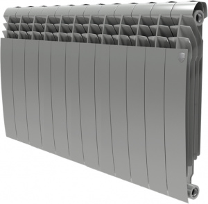 Радиатор биметаллический Royal Thermo BiLiner 500 12 секций, silver satin Радиатор биметаллический Royal Thermo BiLiner 500 12 секций, silver satin