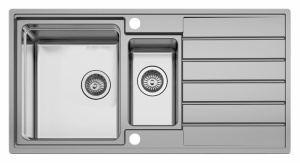 Мойка кухонная Seaman Eco Roma SMR-9750B с клапан-автоматом Мойка кухонная Seaman Eco Roma SMR-9750B с клапан-автоматом