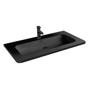 Раковина VCB-1RA800B из искусственного камня, цвет черный Раковина VCB-1RA800B из искусственного камня, цвет черный