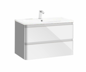 Тумба под раковину Vincea Alba VMC-1A800LW 80 см, подвесная, белый Тумба под раковину Vincea Alba VMC-1A800LW 80 см, подвесная, белый
