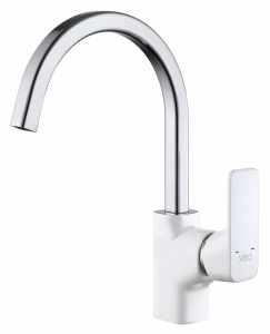 Смеситель D&K Berlin Steinbeis для кухонной мойки, белый Смеситель D&K Berlin Steinbeis для кухонной мойки, белый