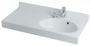 Мебельная раковина Акватон Отель 100 R с навесами и диспенсером Мебельная раковина Акватон Отель 100 R с навесами и диспенсером