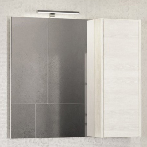 Зеркало-шкаф Comforty Бремен 90 дуб белый Зеркало-шкаф Comforty Бремен 90 дуб белый