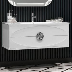 Тумба с раковиной Opadiris Ибица 120 подвесная, фурнитура хром Тумба с раковиной Opadiris Ибица 120 подвесная, фурнитура хром