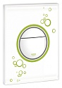 Кнопка смыва Grohe Nova Cosmopolitan белая с зеленым