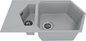 Мойка кухонная KitKraken Pond Grey серая