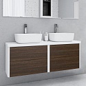 Тумба с раковиной Акватон Брук 120 (60+60)