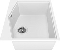 Мойка кухонная KitKraken Ocean White белая