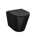 Унитаз подвесной IDDIS Calipso CALR3BMi25 безободковый чёрный матовый
