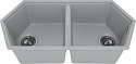 Мойка кухонная KitKraken Gulf Grey серая