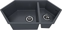 Мойка кухонная KitKraken Creek Graphite темно-серая